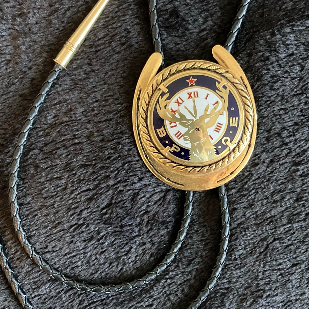 Vintage B.P.O.E Elk’s Lodge Bolo Tie
